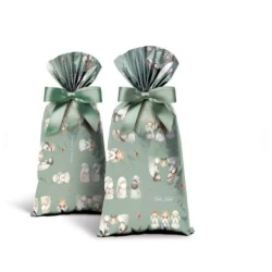 SACO METALIZADO 25X37 CROMUS PEROLIZADO AZUL CLARO C/50