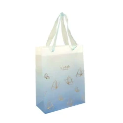 Sacola Plastica Decorada Azul Butterfly