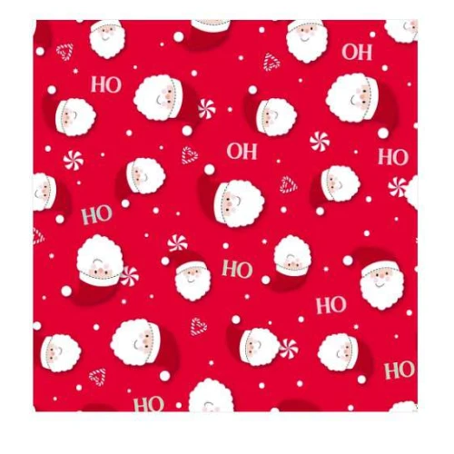Saco Perolado Natal Hoho Vermelho Natalino 30x44 - Cromus Saco Perolado Natal Hoho Vermelho Natalino 30x44 - Cromus