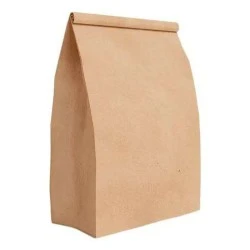 Saco de Papel Kraft Delivery Grande Fardo com 250 Undades - Tamanho 22x35x15