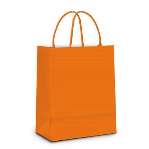 Sacola Papel 32X26,5X13 Laranja