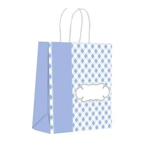 Sacola Papel Decorada Baby Azul - Scrity