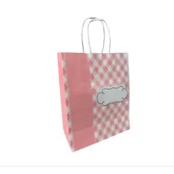 Sacola Papel Decorada Baby Rosa - Scrity