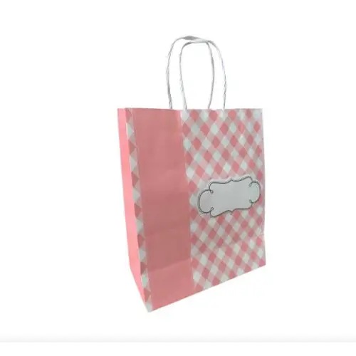 Sacola Papel Decorada Baby Rosa - Scrity