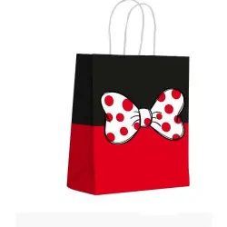 Sacola Papel Decorada Laço Vermelho - Scrity