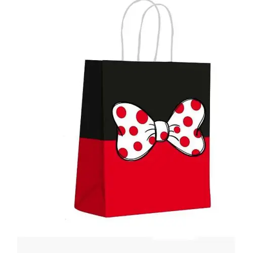 Sacola Papel Decorada Laço Vermelho - Scrity