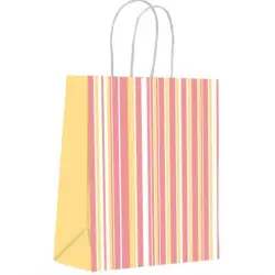 Sacola Papel Decorada Listra - Scrity