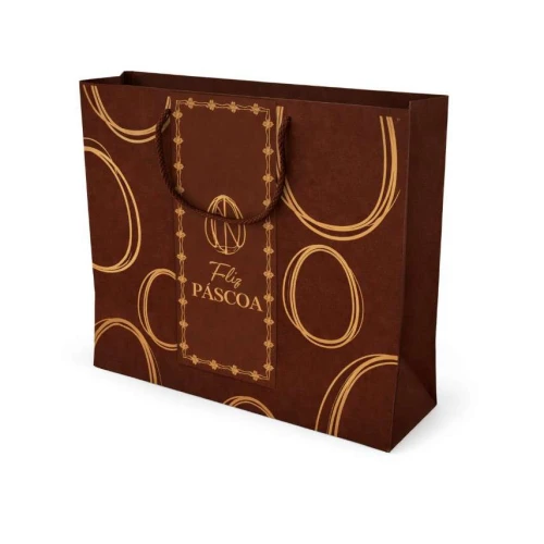 Sacola Papel Elegance Páscoa 31x15x30 - Da Cruz