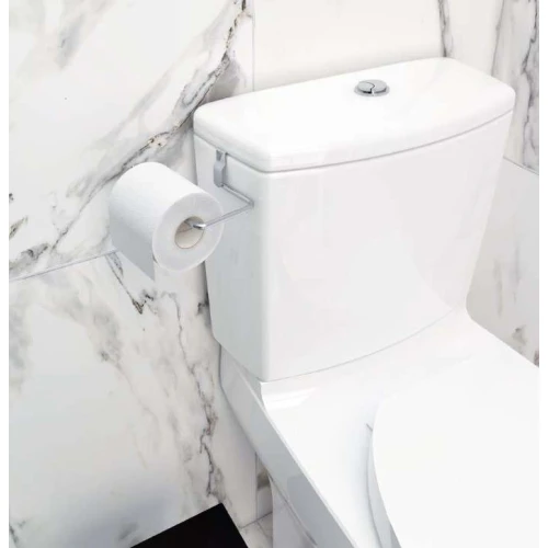 Suporte Simples de Papel Higiênico para Caixa Acoplada Cromado  Stolf