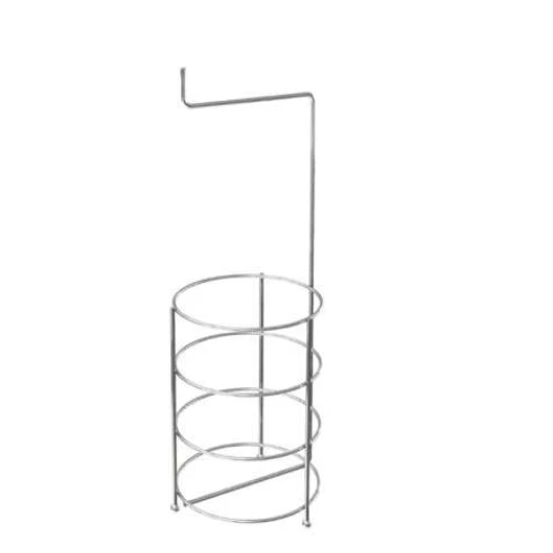 Suporte para Papel Higiênico Stolf Cromado  Aço Carbono (Até 3 Rolos)