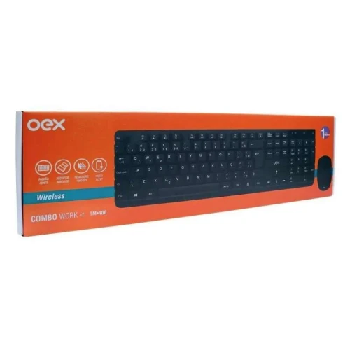 Teclado + Mouse USB Sem Fio Work TM-408 OEX