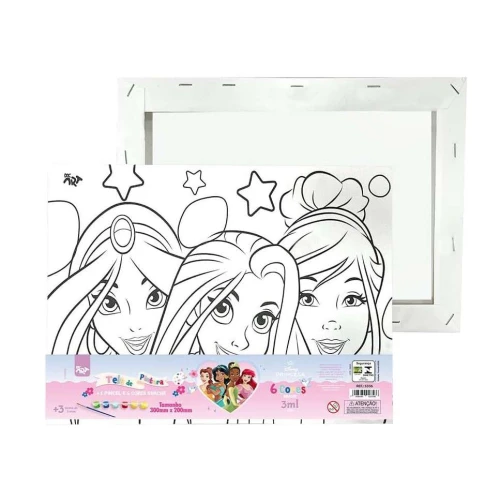 Tela para Pintura 20x30 Princesas - Dac Tela para Pintura 20x30 Princesas - Dac