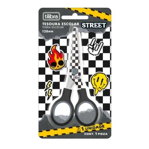 Tesoura Escolar Street 12,8 cm - Tilibra