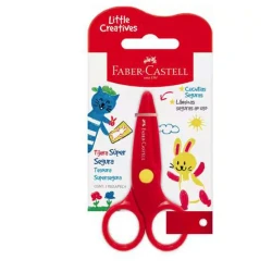Tesoura Escolar vermelha creatives Faber-Castell