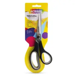 Tesoura Multiuso Preta 19cm - Acrilex