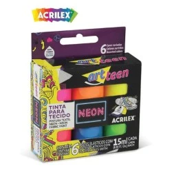 Tinta Acrílica Fosca 15ML com 6 Unidades