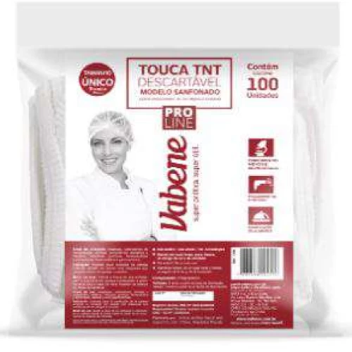 Touca Tnt Sanfonada Branca Pct C/100 un - Vabene